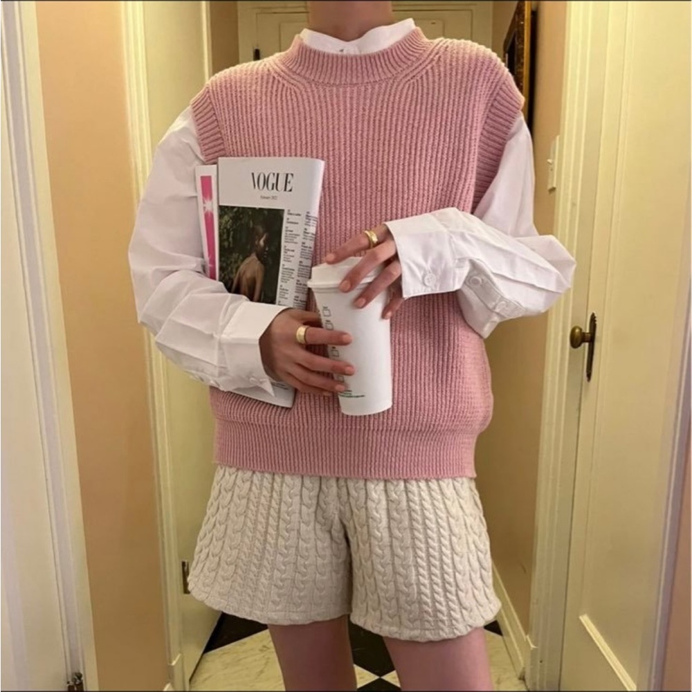 Korean Pink Sweater Vest
